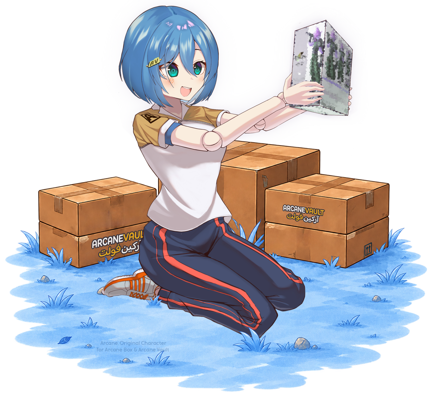 Arcane Vault mascot artwork scene