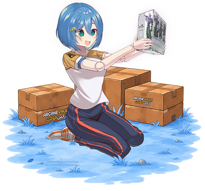 Arcane Vault mascot artwork scene